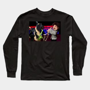 Saxophone Playing Long Sleeve T-Shirt